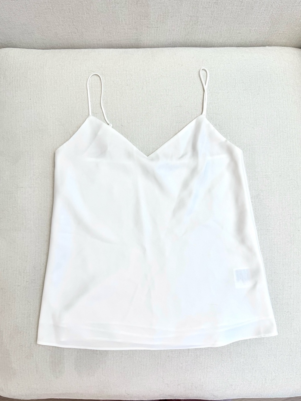 NWOT Club Monaco Kora Satin Cami — White (XS)
